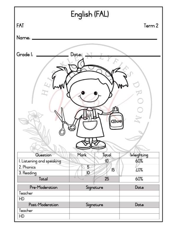 Grade 1 English First Additional Language Formal Assessment - Term 2 2026