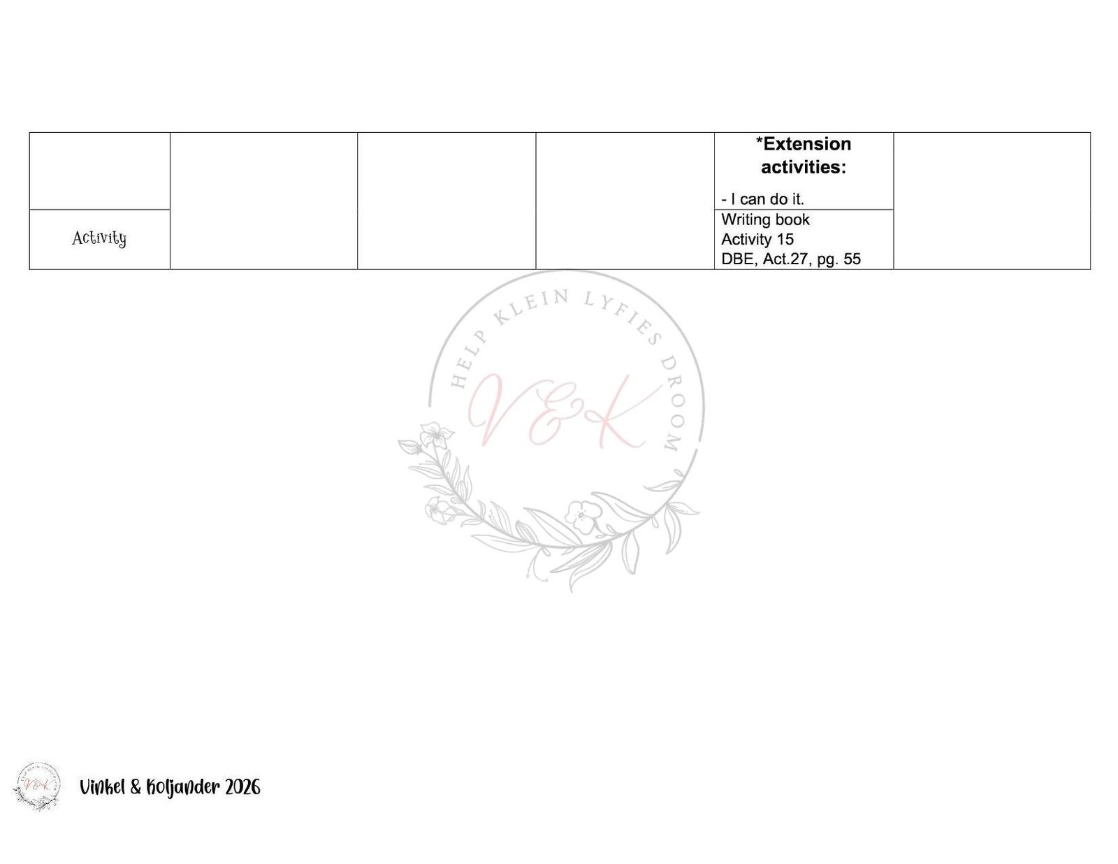 Grade 1 English First Additional Language Lesson Planning Package - Term 2 2026 - Image 3