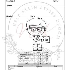 Grade 1 Mathematics Formal Assessment Task - Term 1 2026