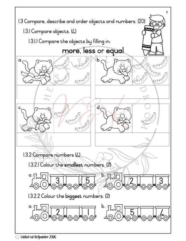 Grade 1 Mathematics Formal Assessment Task – Term 1 2026 - Vinkel ...