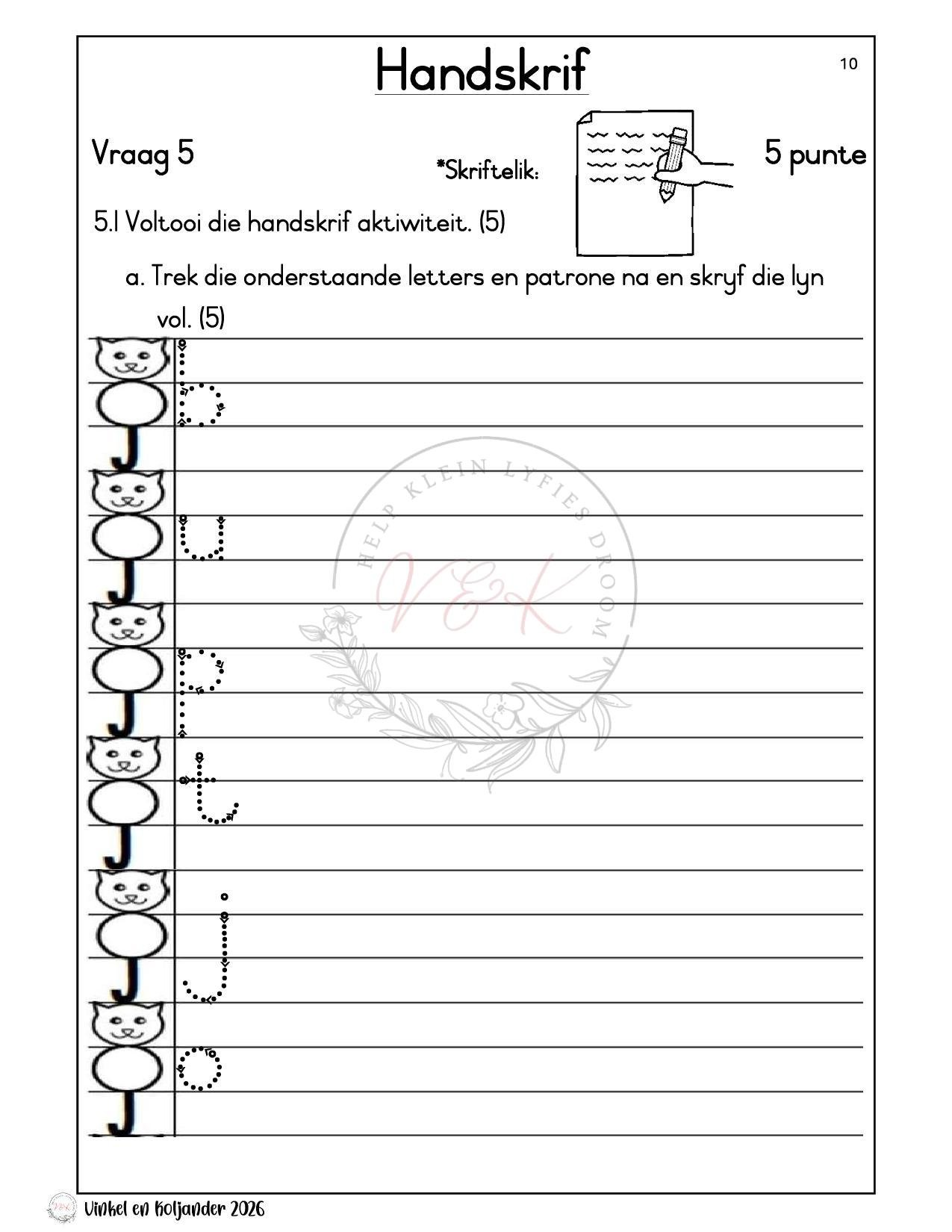 Graad 1 Afrikaans Huistaal Formele Assesserings Taak - Kwartaal 2 2026 - Image 3