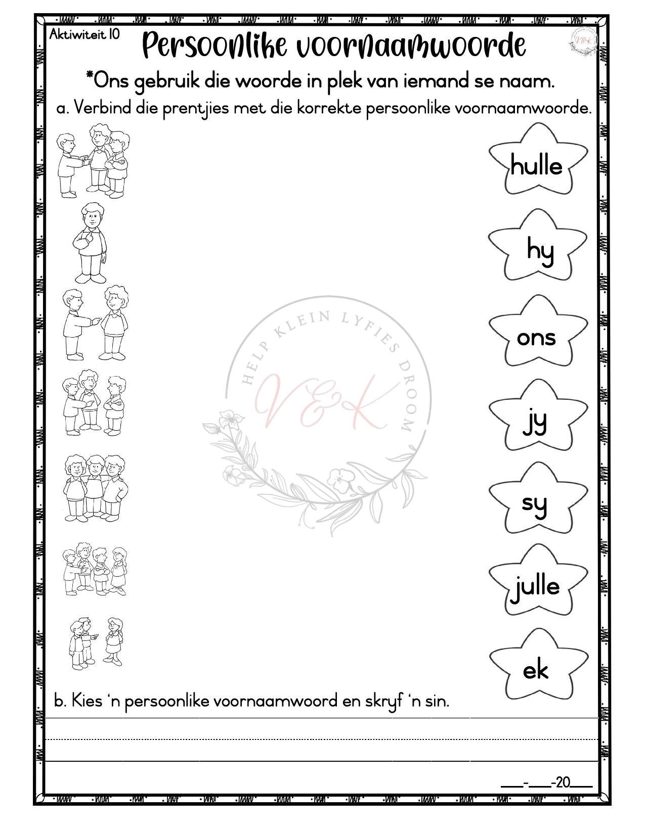 Graad 1 Afrikaans Huistaal Lesbeplannings Pakket - Kwartaal 2 2026 - Image 8