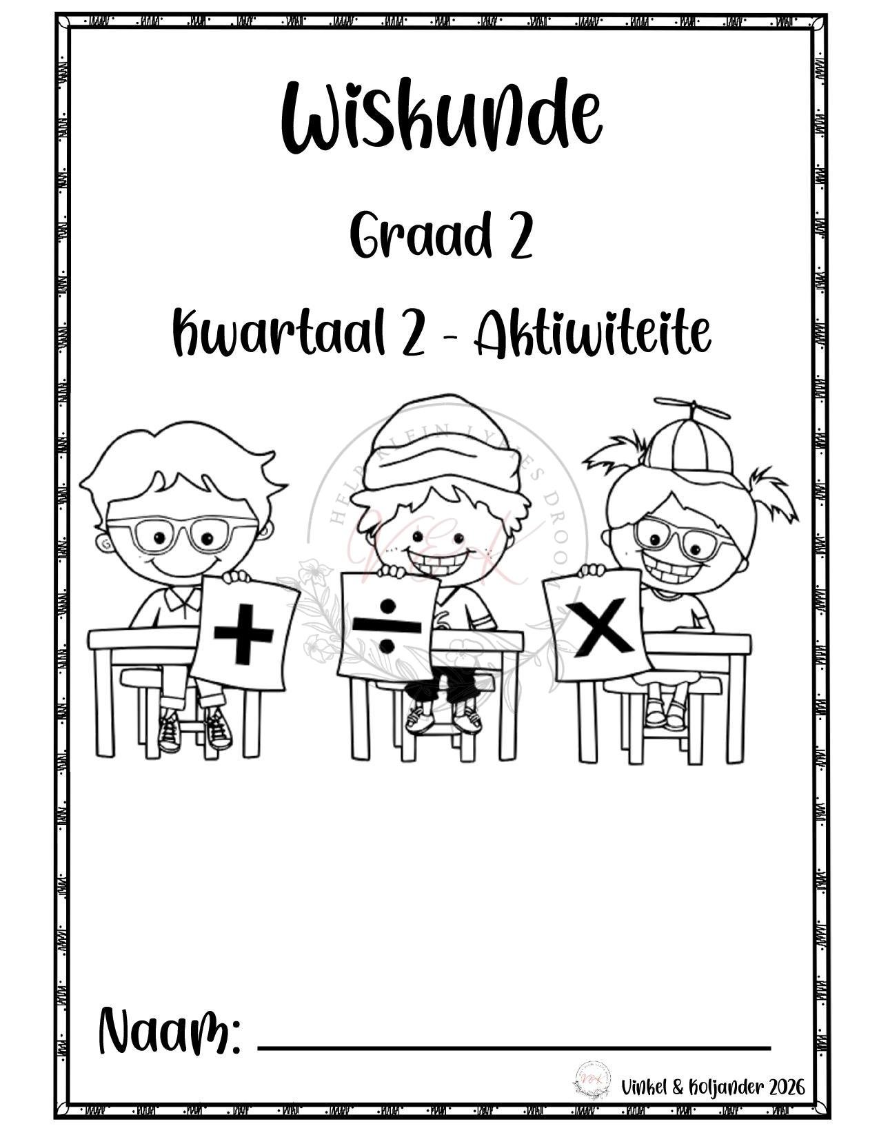 Graad 2 Wiskunde Lesbeplannings Pakket - Kwartaal 2 2026 - Image 3