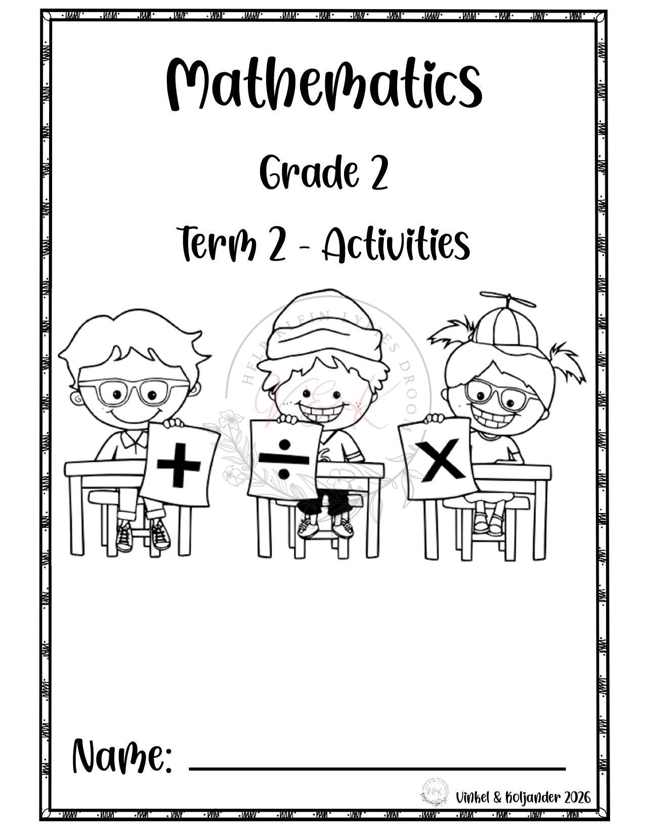 Graad 2 Wiskunde Aktiwiteitsboek - Kwartaal 2 2026