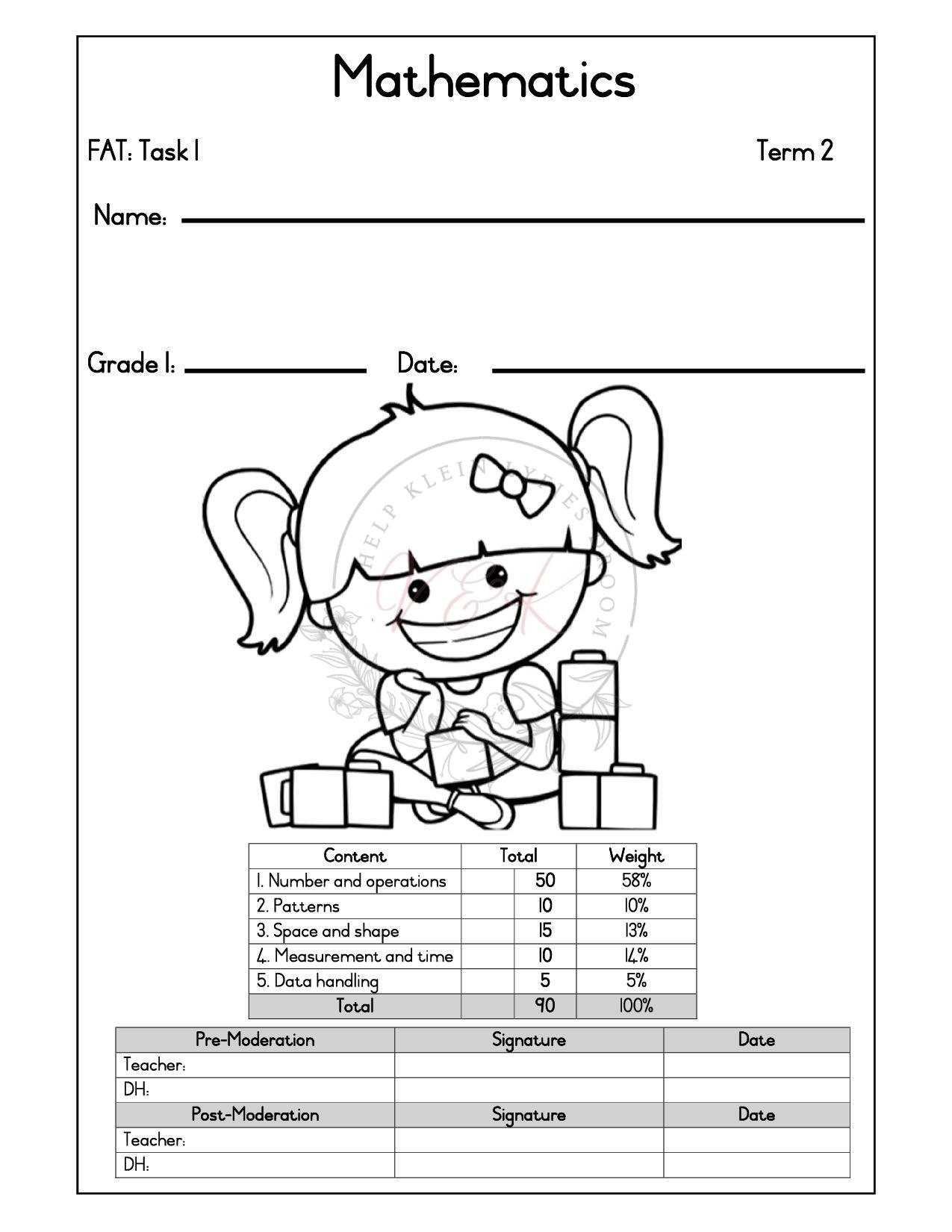 Grade 1 Mathematics Formal Assessment Task - Term 2 2026