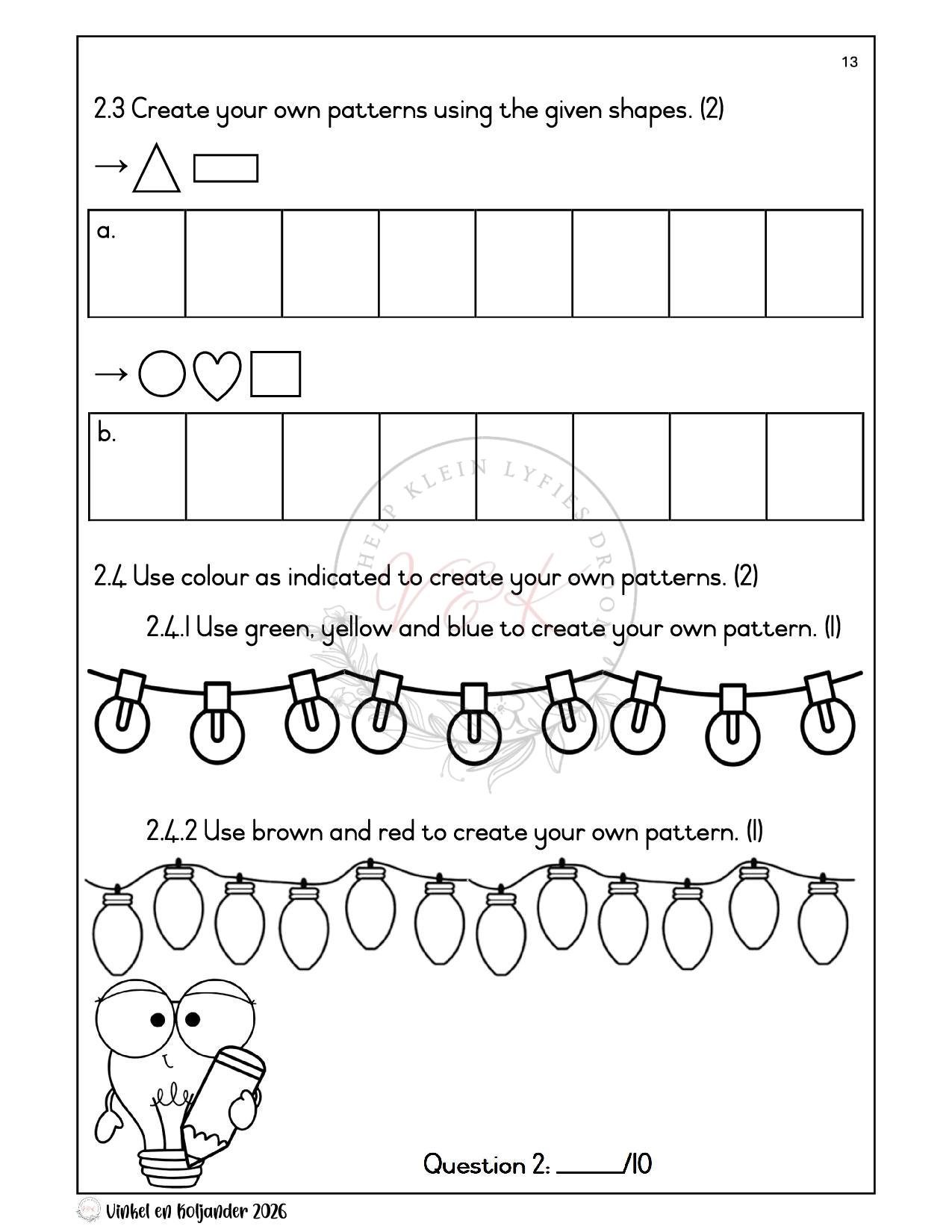 Grade 1 Mathematics Formal Assessment Task - Term 2 2026 - Image 3