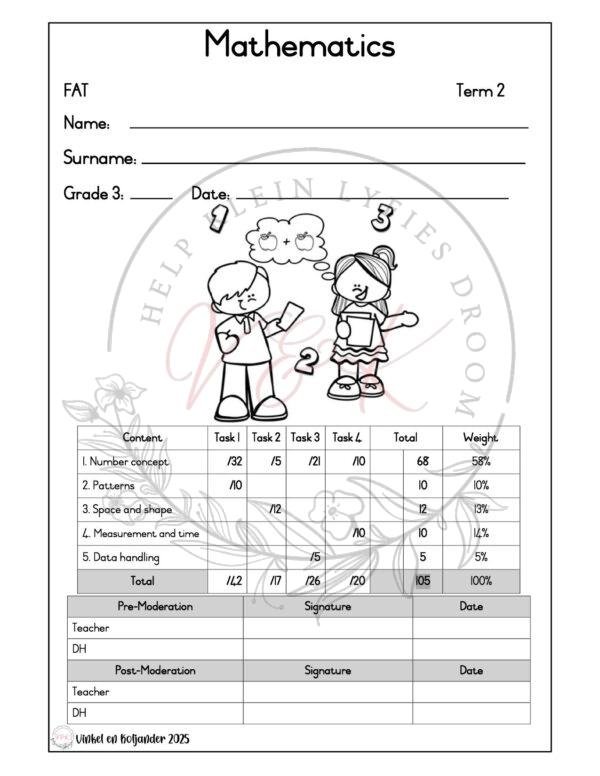 Grade 3 Mathematics Formal Assessment Task - Term 2 2025