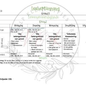 Graad 2 Lewensvaardigheid Lesbeplanning - Kwartaal 3 2026