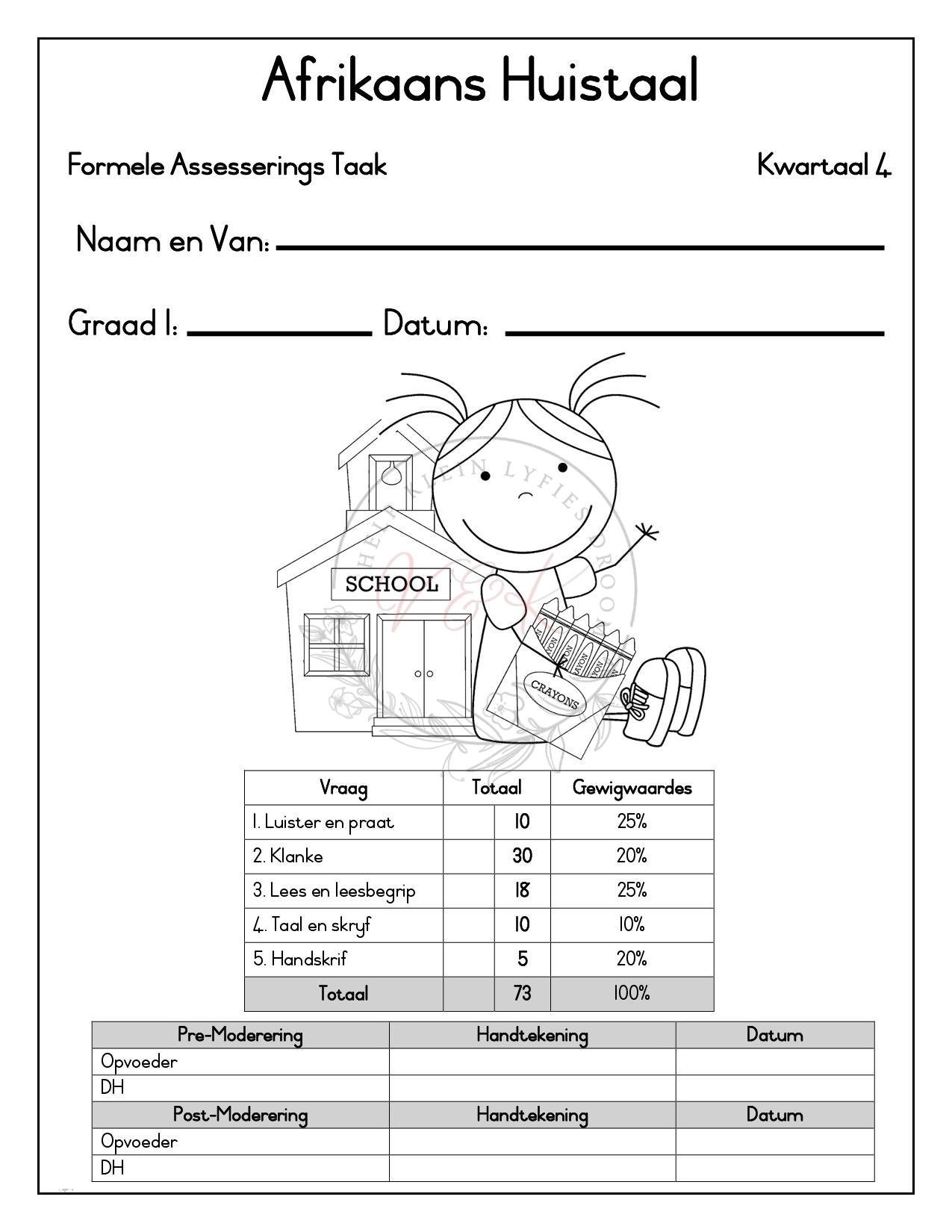 Graad 1 Assesserings Pakket - Kwartaal 4 2026 - Image 11
