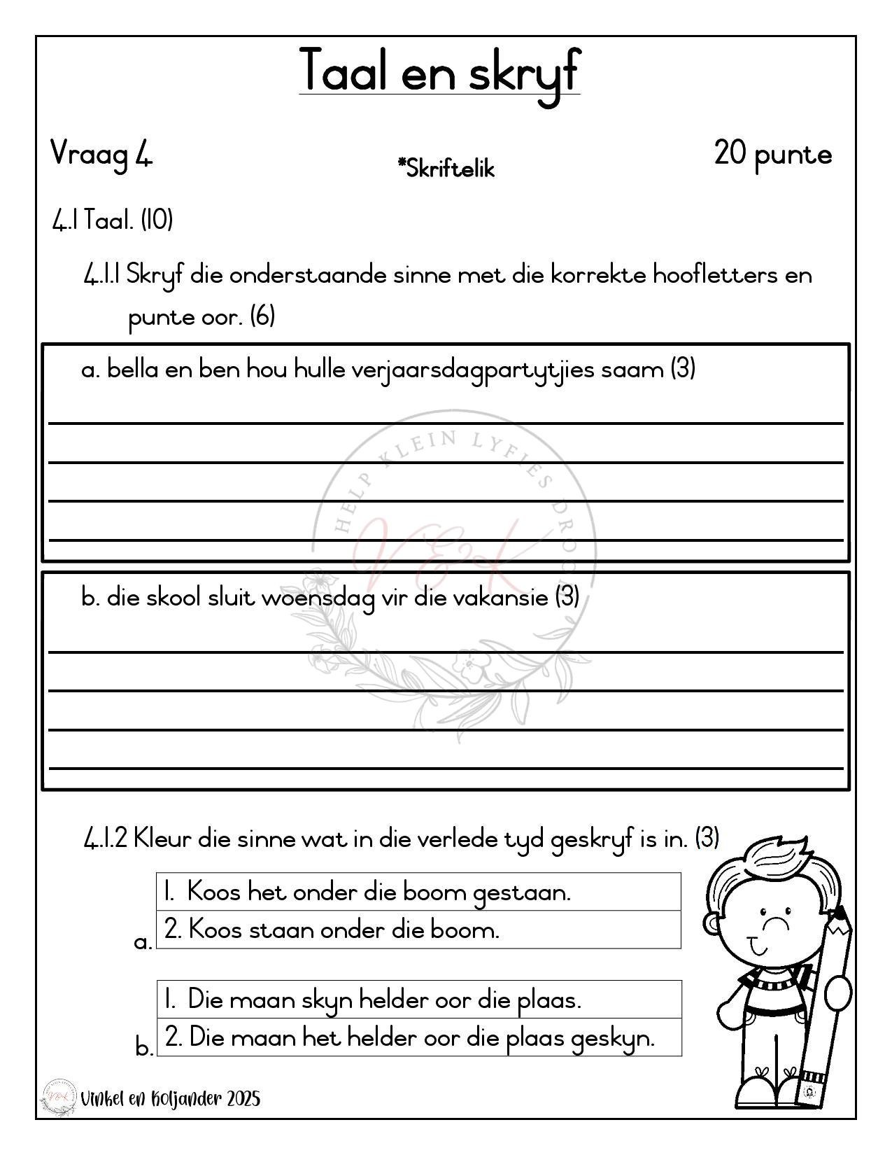 Graad 1 Assesserings Pakket - Kwartaal 4 2026 - Image 13