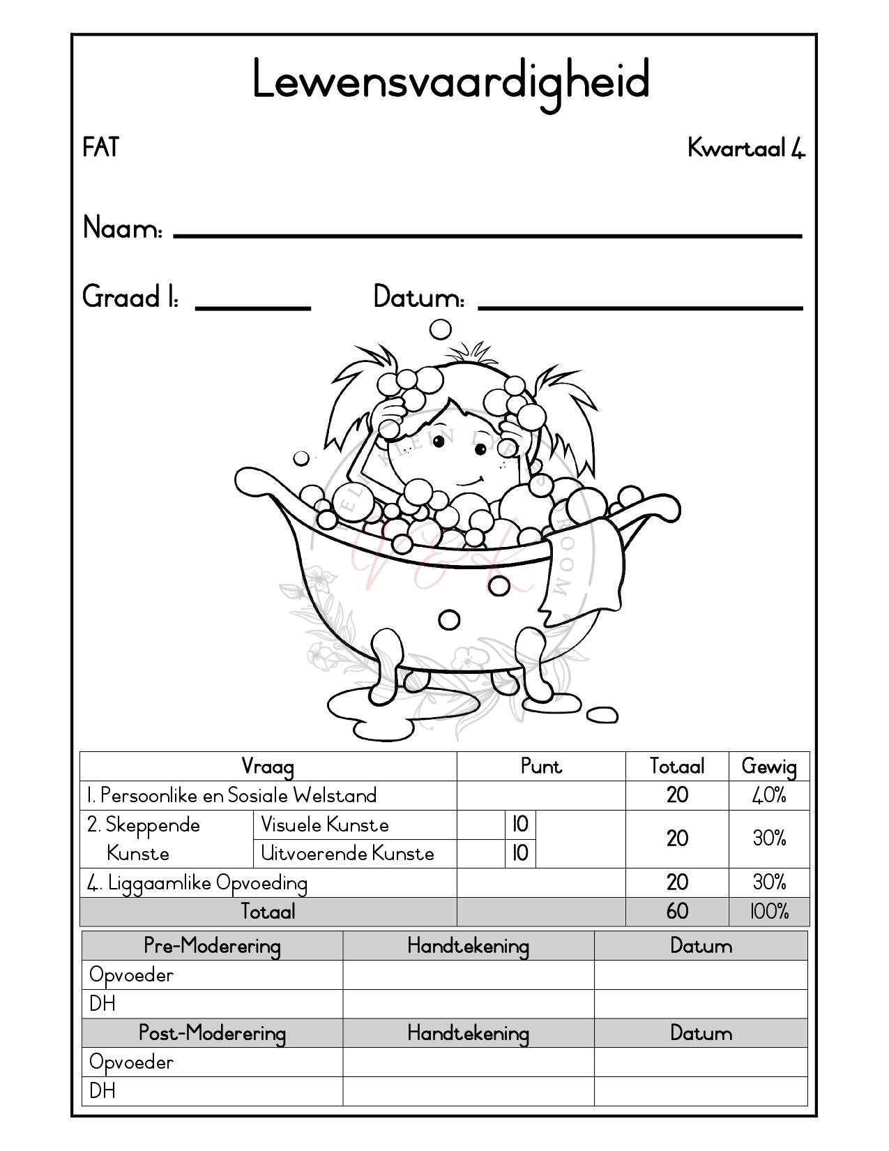 Graad 1 Assesserings Pakket - Kwartaal 4 2026 - Image 8