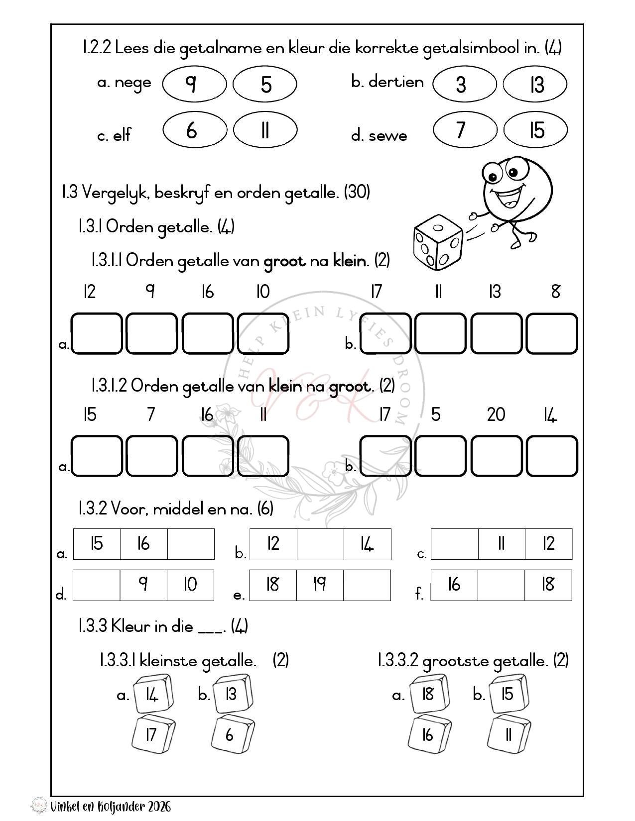 Graad 1 Assesserings Pakket - Kwartaal 4 2026 - Image 2