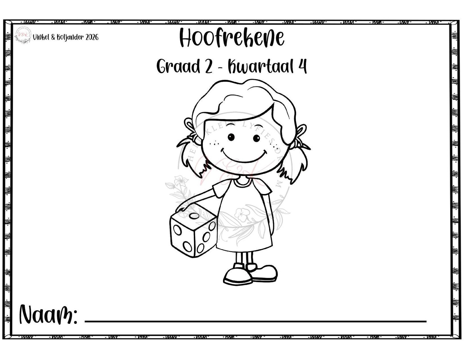 Graad 2 Wiskunde Hoofrekene - Kwartaal 4 2026