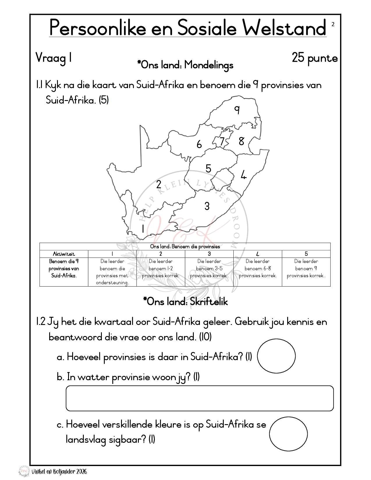 Graad 2 Lewensvaardigheid Formele Assesserings Taak - Kwartaal 4 2026 - Image 2