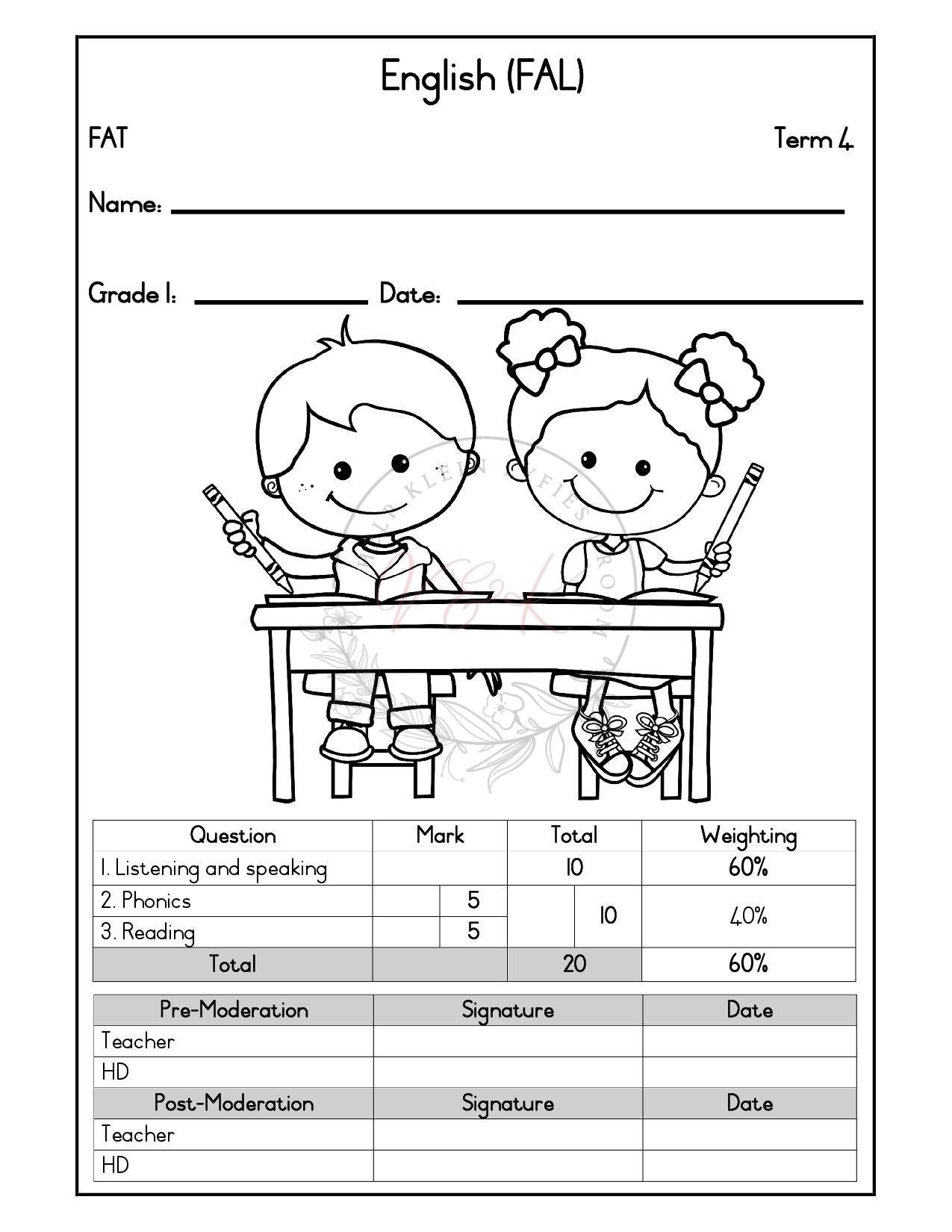 Graad 1 Assesserings Pakket - Kwartaal 4 2026 - Image 6