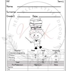 Grade 2 English First Additional Language Formal Assessment Task - Term 4 2026