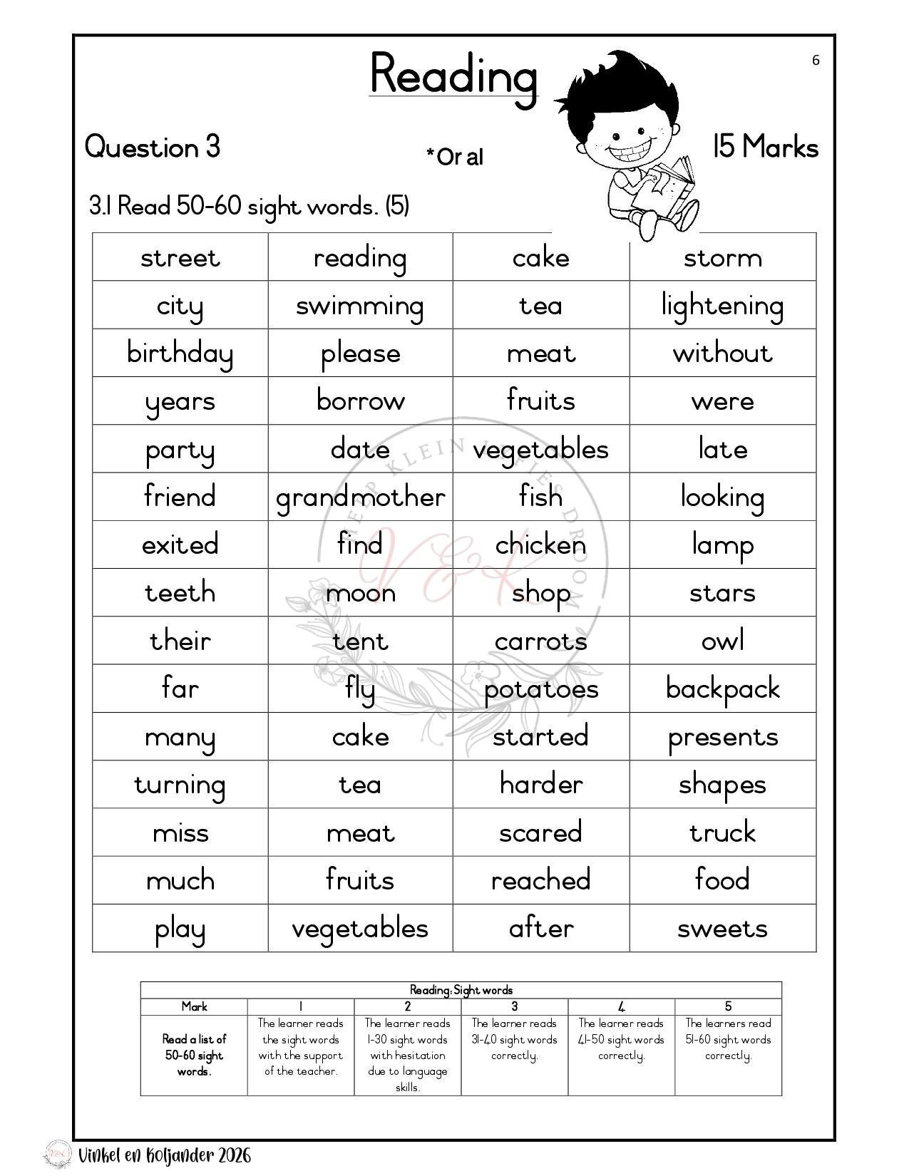 Grade 2 English First Additional Language Formal Assessment Task - Term 4 2026 - Image 3